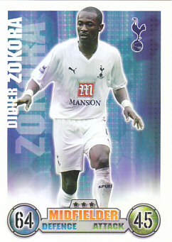 Didier Zokora Tottenham Hotspur 2007/08 Topps Match Attax #281